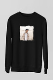 Borgore Baskılı Unisex Siyah Sweatshirt