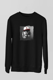 Borgore Baskılı Unisex Siyah Sweatshirt