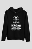 Borgore Siyah Unisex Kapüşonlu Sweatshirt
