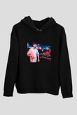 Borgore Siyah Unisex Kapüşonlu Sweatshirt