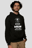 Borgore Siyah Unisex Kapüşonlu Sweatshirt