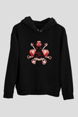 Borgore Siyah Unisex Kapüşonlu Sweatshirt