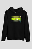 Borgore Siyah Unisex Kapüşonlu Sweatshirt