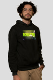 Borgore Siyah Unisex Kapüşonlu Sweatshirt