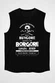 Borgore Siyah Unisex Kolsuz Tişört