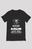 Borgore Siyah Unisex V Yaka Tişört