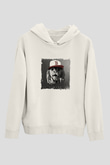 BorgoreBaskılı Beyaz Hoodie