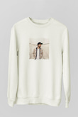 BorgoreBaskılı Beyaz Sweatshirt
