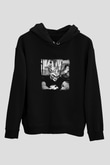 Boris Brejcha Baskılı Unisex Siyah Hoodie