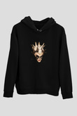 Boris Brejcha Baskılı Unisex Siyah Hoodie