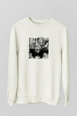 Boris BrejchaBaskılı Beyaz Sweatshirt