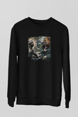 Born Of Osiris Baskılı Unisex Siyah Sweatshirt