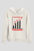 Borsacı Beyaz Unisex Kapüşonlu Sweatshirt