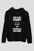 Botanikçi Siyah Unisex Kapüşonlu Sweatshirt