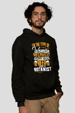 Botanikçi Siyah Unisex Kapüşonlu Sweatshirt
