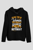 Botanikçi Siyah Unisex Kapüşonlu Sweatshirt