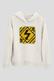 Bouncing Souls Baskılı Unisex Beyaz Hoodie