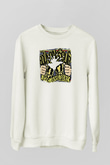 Bouncing Souls Baskılı Unisex Beyaz Sweatshirt