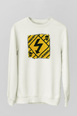 Bouncing Souls Baskılı Unisex Beyaz Sweatshirt