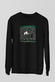 Bouncing Souls Baskılı Unisex Siyah Sweatshirt