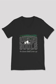 Bouncing Souls Baskılı Unisex Siyah V Yaka Tişört