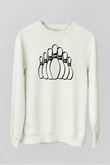 Bovling Beyaz Unisex Sweatshirt