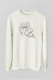 Bovling Beyaz Unisex Sweatshirt