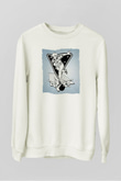 Bovling Beyaz Unisex Sweatshirt