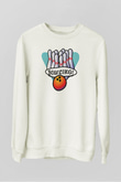 Bovling Beyaz Unisex Sweatshirt