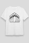 Bovling Beyaz Unisex Tişört T-Shirt - TişörtFabrikası