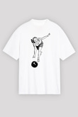 Bovling Beyaz Unisex Tişört T-Shirt - TişörtFabrikası