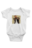 Bow Wow Baskılı Unisex Beyaz Bebek Body - Zıbın