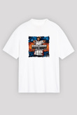 Bow Wow Baskılı Unisex Beyaz Tişört
