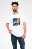 Bow Wow Baskılı Unisex Beyaz Tişört