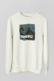 Boysetsfire Baskılı Unisex Beyaz Sweatshirt