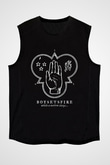 Boysetsfire Baskılı Unisex Siyah Kolsuz Tişört