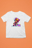 Brawl Stars Baskılı Beyaz Unisex Beyaz Çocuk Tişört - Tshirt