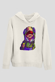 Brawl Stars Baskılı Beyaz Unisex Kapüşonlu Sweatshirt