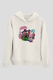 Brawl Stars Baskılı Beyaz Unisex Kapüşonlu Sweatshirt
