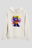 Brawl Stars Baskılı Beyaz Unisex Kapüşonlu Sweatshirt