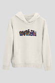 Brawl Stars Baskılı Beyaz Unisex Kapüşonlu Sweatshirt