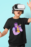 Brawl Stars Baskılı Unisex Siyah Çocuk Tişört - Tshirt
