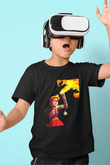 Brawl Stars Baskılı Unisex Siyah Çocuk Tişört - Tshirt