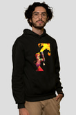 Brawl Stars Baskılı Unisex Siyah Kapüşonlu Sweatshirt