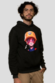 Brawl Stars Baskılı Unisex Siyah Kapüşonlu Sweatshirt