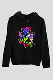 Brawl Stars Baskılı Unisex Siyah Kapüşonlu Sweatshirt