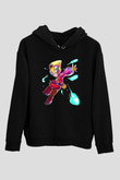 Brawl Stars Baskılı Unisex Siyah Kapüşonlu Sweatshirt