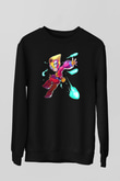 Brawl Stars Baskılı Unisex Siyah Sweatshirt