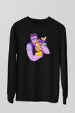 Brawl Stars Baskılı Unisex Siyah Sweatshirt