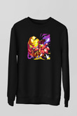 Brawl Stars Baskılı Unisex Siyah Sweatshirt